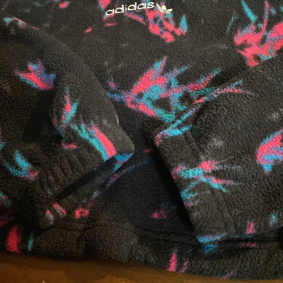 ADIDAS 1/4 ZIP FLEECE CROPPED JACKET💖 - Picture 12 of 15